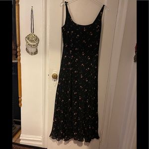 Lauren Ralph Lauren Silk Ditsy Floral Tank Maxi Dress